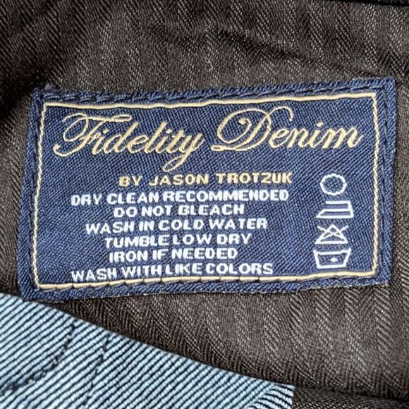 Fidelity Jason Trotzuk Royal Denim Houston Calvary Skinny Fit Jeans Size 26 NWOT - Picture 9 of 9